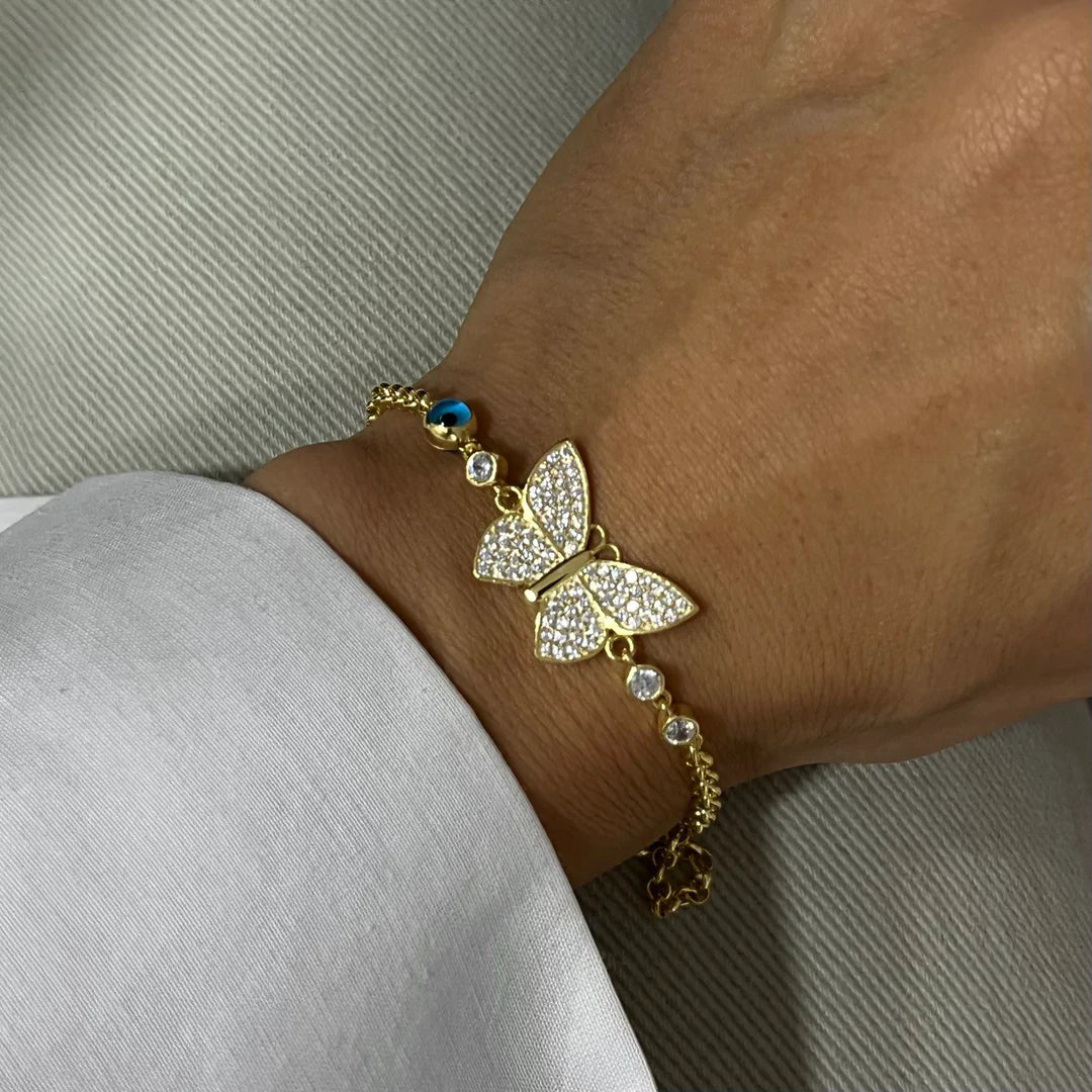 Butterfly Nazar Armband